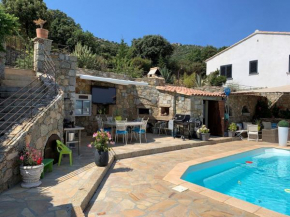 Sea-view holiday home in Corbara with private pool